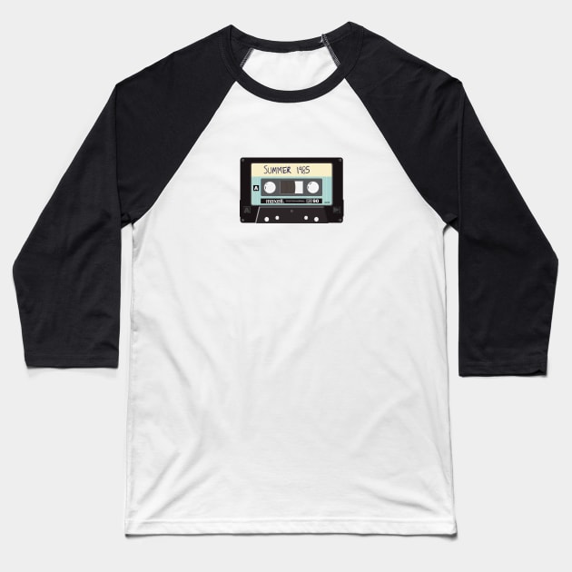 Compact Cassette Baseball T-Shirt by Dedert